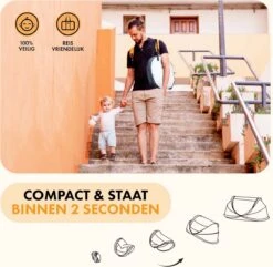 Deryan Peuter Luxe Campingbedje – Inclusief Zelfopblaasbare Matras - Cream -Happy Horse Winkel 1200x1170 8