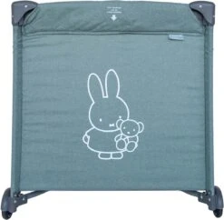 Prénatal Luxe Campingbedje Met Bodemmatras - Inclusief Draagtas - Inklapbaar Baby Campingbed - Met Wieltjes En Kruipluik - 120 X 60 Cm - Groen Melange / Nijntje -Happy Horse Winkel 1200x1174 11