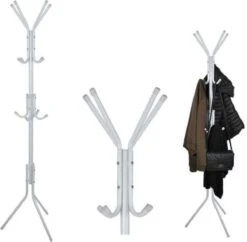 Kapstok Met 12 Haken - Metaal - Wit - Hoogte 175cm -Happy Horse Winkel 1200x1175 1