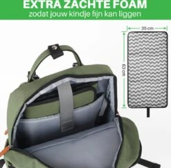 Brisby Slijtvaste Luiertas – Verzorgingstas – Met Buggymontage - Groen -Happy Horse Winkel 1200x1179 6