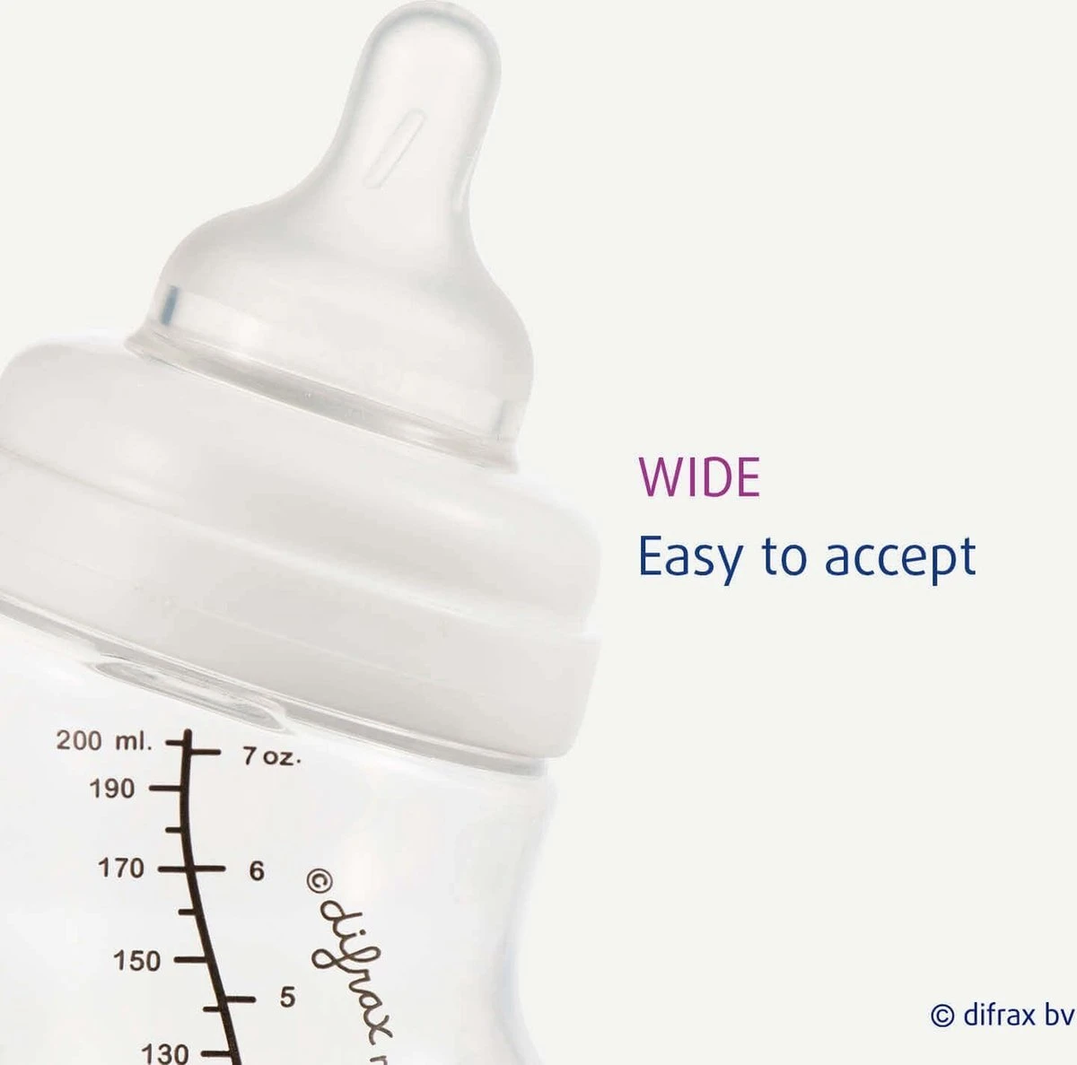 Difrax Flessenspeen Wide Voor Brede Babyflessen - Maat Small - 2 Stuks 4 Difrax Flessenspeen Wide Voor Brede Babyflessen - Maat Small - 2 Stuks - Afbeelding 2