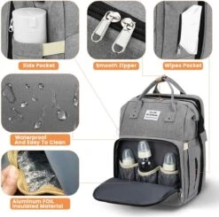 Product Plaza - Luier- En Verzorgingstas - Baby Rug Tas Met Bed - Reis Rugzak - Grote Capaciteit - Jongens En Meisjes - Grijs - Luier Tas - Verzorgingstas Baby - Uitschuifbaar Verschoon/ Slaap Bedje – Multifunctionele Rugzak 0-1 Jaar – 14 Product Plaza - Luier- En Verzorgingstas - Baby Rug Tas Met Bed - Reis Rugzak - Grote Capaciteit - Jongens En Meisjes - Grijs - Luier Tas - Verzorgingstas Baby - Uitschuifbaar Verschoon/ Slaap Bedje – Multifunctionele Rugzak 0-1 Jaar – -Happy Horse Winkel 1200x1188 6