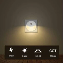 Merkloos LED Nachtlampje Plugin/stopcontact – 2 Stuks Nachtlampje Met Dag/nacht Sensor – Werkt Op Stroom – Warmlicht – Voor In De Baby/kinder Kamer -Happy Horse Winkel 1200x1194 9