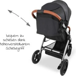 Hauck UpTown Buggy - Met één Hand Opvouwbaar - Zwart -Happy Horse Winkel 1200x1196 15