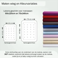 Bed Couture Flanel Fleece Baby Kinder Hoeslaken - 100% Katoen Extra Zacht En Warm - Ledikant - 60x120 Cm - Rood -Happy Horse Winkel 1200x1199 2