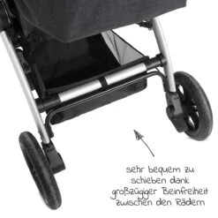 Hauck UpTown Buggy - Met één Hand Opvouwbaar - Zwart -Happy Horse Winkel 1200x1200 1011