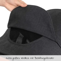 Hauck UpTown Buggy - Met één Hand Opvouwbaar - Zwart -Happy Horse Winkel 1200x1200 1012