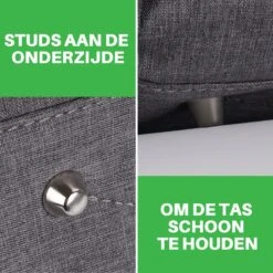 Brisby Slijtvaste Luiertas - Verzorgingstas Groot - Grijs - Inclusief Verschoonmatje - Isoleervakken - Fopspeen Houder - Makkelijk Te Bevestigen Aan De Kinderwagen -Happy Horse Winkel 1200x1200 1080