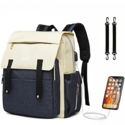 Miss Lulu Luier- En Verzorgingstas - Luiertas Met USB Oplaadstation - Baby Rug Tas Met Isoleervak - Reis Rugzak - Grote Capaciteit - Unisex/Jongens/Meisjes - Blauw (E1970 NY) -Happy Horse Winkel 1200x1200 1099