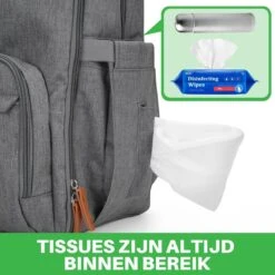 Brisby Slijtvaste Luiertas – Verzorgingstas – Met Buggymontage -Donkergrijs -Happy Horse Winkel 1200x1200 1102