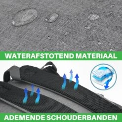 Brisby Slijtvaste Luiertas – Verzorgingstas – Met Buggymontage -Donkergrijs -Happy Horse Winkel 1200x1200 1105