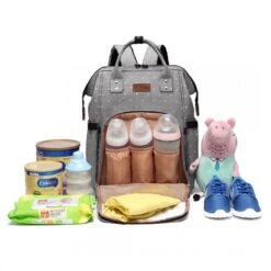 Miss Lulu Luier- En Verzorgingstas Rugzak - Grijs (E6705 D2-GY) -Happy Horse Winkel 1200x1200 1108