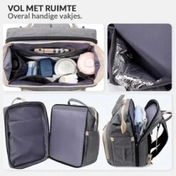 Buxibo 2-in-1 Luier- En Verzorgingstas - Inclusief Verschoon Matje - Baby Rug Tas Met Isoleervak - Diaper Backpack Bag - Reis Rugzak Inclusief Buggy En Kinderwagen Haken - Grote Capaciteit - -Happy Horse Winkel 1200x1200 1117