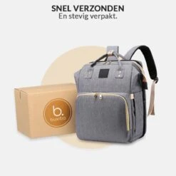 Buxibo 2-in-1 Luier- En Verzorgingstas - Inclusief Verschoon Matje - Baby Rug Tas Met Isoleervak - Diaper Backpack Bag - Reis Rugzak Inclusief Buggy En Kinderwagen Haken - Grote Capaciteit - -Happy Horse Winkel 1200x1200 1119
