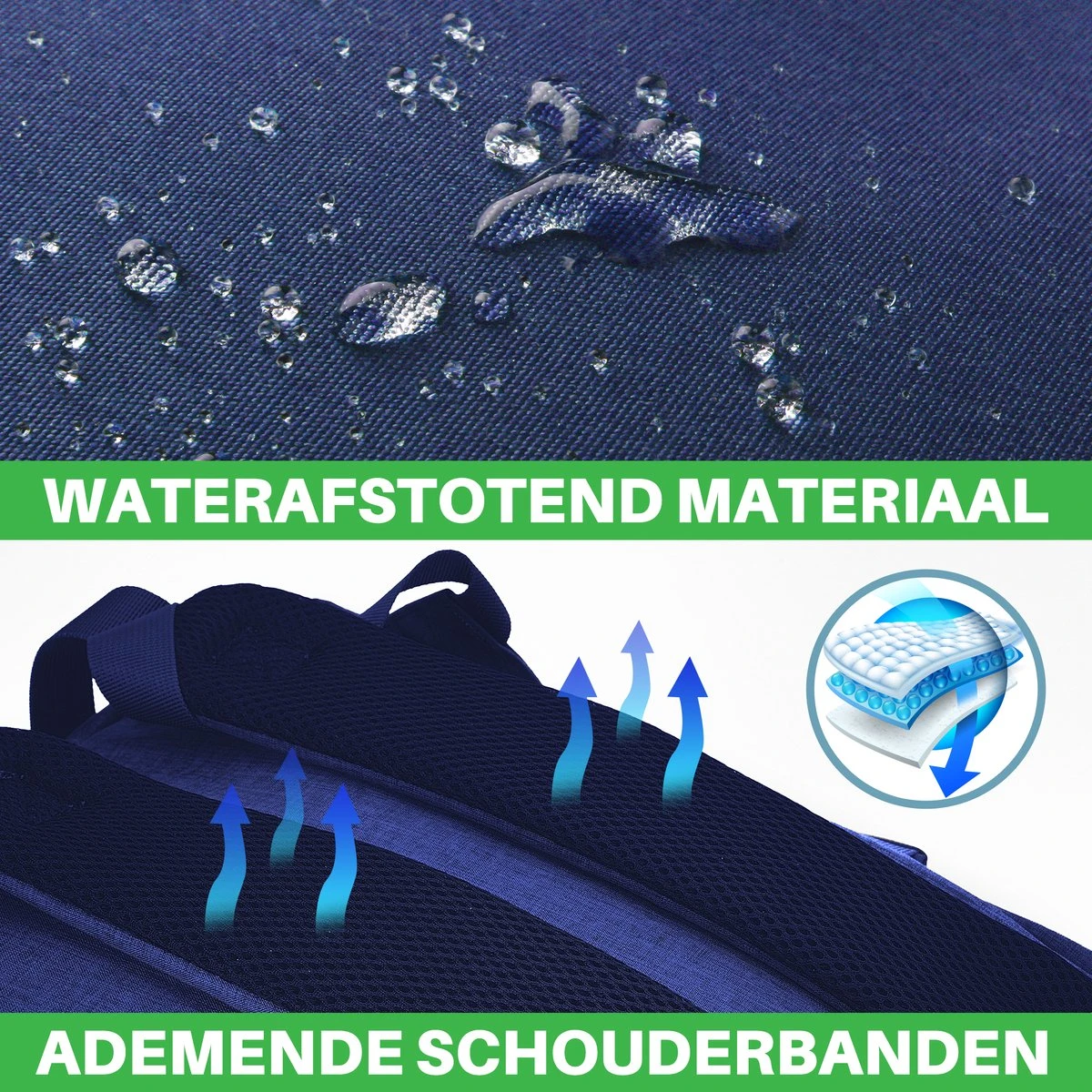 Brisby Slijtvaste Luiertas – Verzorgingstas – Met Buggymontage - Blauw 4 Brisby Slijtvaste Luiertas – Verzorgingstas – Met Buggymontage - Blauw - Afbeelding 2