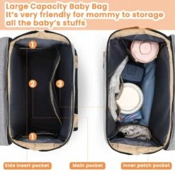 Product Plaza - Luier- En Verzorgingstas - Baby Rug Tas Met Bed - Reis Rugzak - Grote Capaciteit - Jongens En Meisjes - Grijs - Luier Tas - Verzorgingstas Baby - Uitschuifbaar Verschoon/ Slaap Bedje – Multifunctionele Rugzak 0-1 Jaar – 12 Product Plaza - Luier- En Verzorgingstas - Baby Rug Tas Met Bed - Reis Rugzak - Grote Capaciteit - Jongens En Meisjes - Grijs - Luier Tas - Verzorgingstas Baby - Uitschuifbaar Verschoon/ Slaap Bedje – Multifunctionele Rugzak 0-1 Jaar – -Happy Horse Winkel 1200x1200 1164