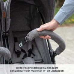 ABC Design Duo Kinderwagen Twin Circle Line - Inclusief Regenhoes - Woven Graphite -Happy Horse Winkel 1200x1200 1202