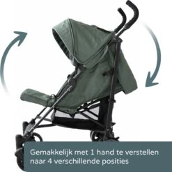 Prénatal Luxe Buggy – Kinderwagen Met Boodschappenmand En Zonneklep - Verstelbare Wandelwagen – Inklapbaar Met 1 Hand - Plooibuggy Groen -Happy Horse Winkel 1200x1200 1219