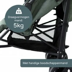 Prénatal Luxe Buggy – Kinderwagen Met Boodschappenmand En Zonneklep - Verstelbare Wandelwagen – Inklapbaar Met 1 Hand - Plooibuggy Groen -Happy Horse Winkel 1200x1200 1221