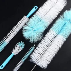 Flessenborstel - Flessenrager - Schoonmaakborstel - Flessenreiniger - 5 Stuks - Kras- En BPA Vrij - Geschikt Voor Alle Oppervlakken -Happy Horse Winkel 1200x1200 123