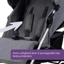Prénatal Luxe Buggy – Kinderwagen Met Boodschappenmand En Zonneklep - Verstelbare Wandelwagen – Inklapbaar Met 1 Hand - Plooibuggy Grijs -Happy Horse Winkel 1200x1200 1237