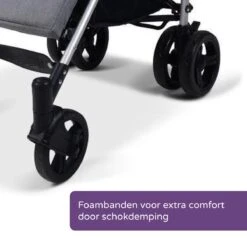 Prénatal Luxe Buggy – Kinderwagen Met Boodschappenmand En Zonneklep - Verstelbare Wandelwagen – Inklapbaar Met 1 Hand - Plooibuggy Grijs -Happy Horse Winkel 1200x1200 1240
