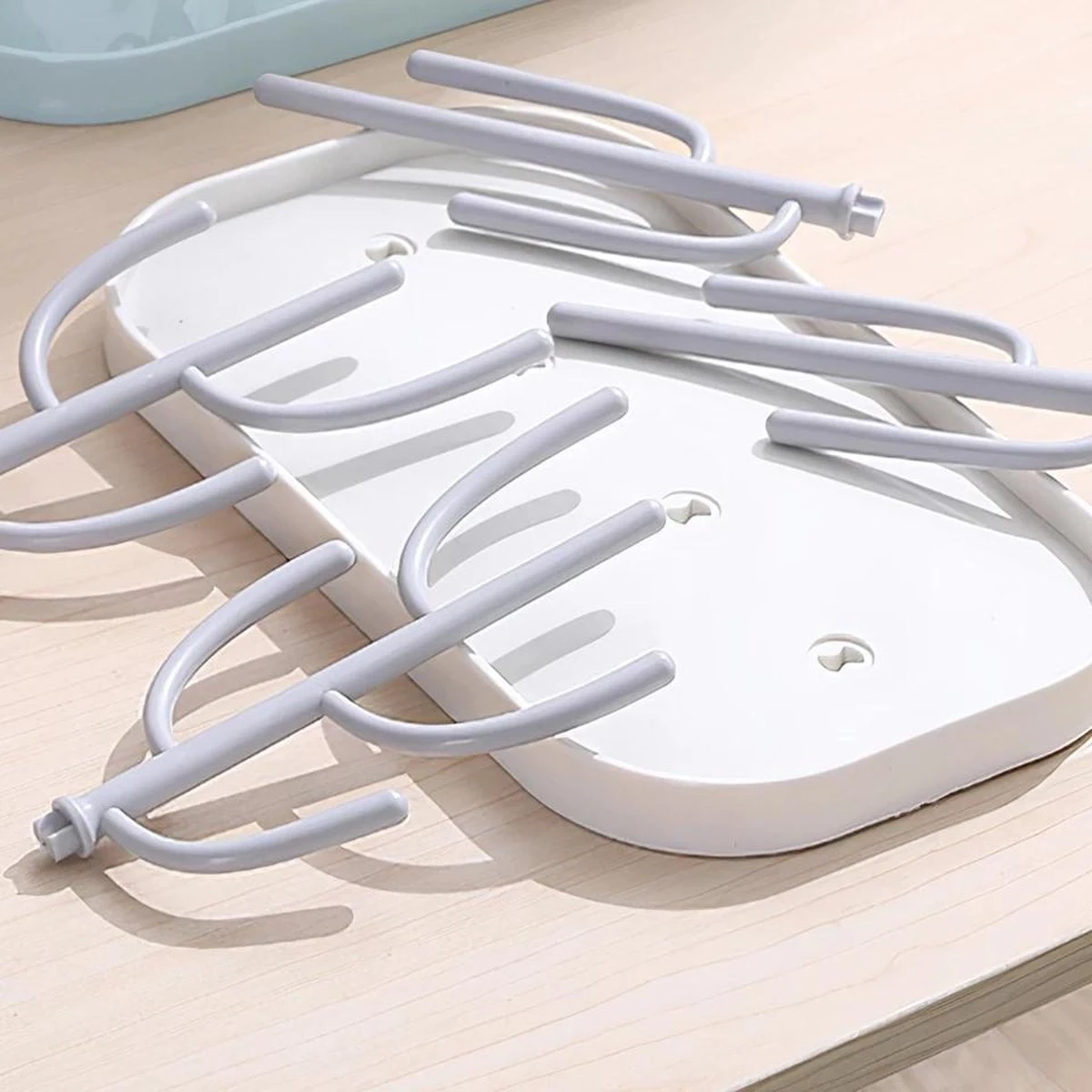 Ever Home Flessen Droogrek - Baby Flessenrek - Afdruiprek Baby - Droogrek - Drying Rack - Wit 5 Ever Home Flessen Droogrek - Baby Flessenrek - Afdruiprek Baby - Droogrek - Drying Rack - Wit - Afbeelding 3