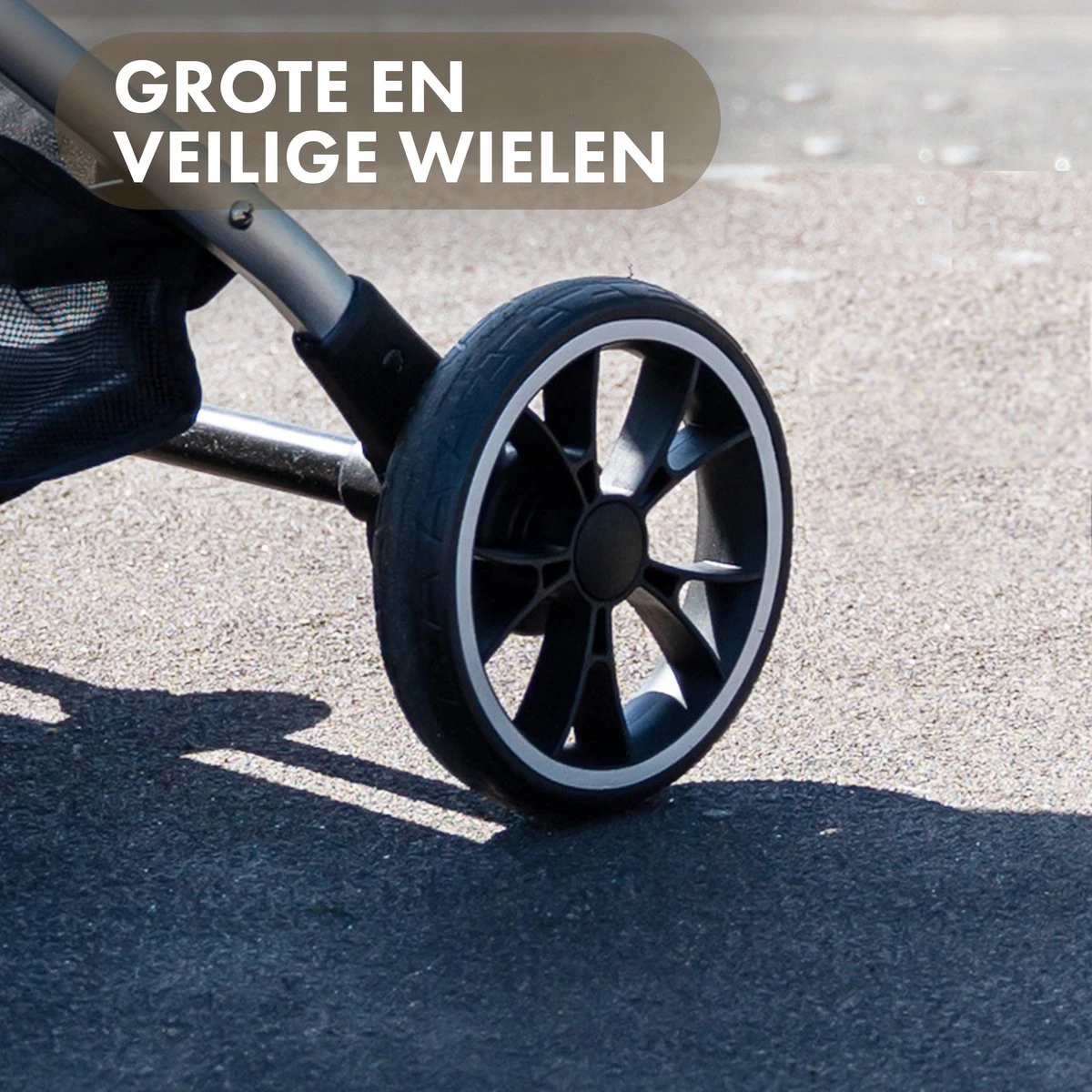 Deryan Luxe Rolo Luxe Lichtgewicht Buggy - Zoo Creme 10 Deryan Luxe Rolo Luxe Lichtgewicht Buggy - Zoo Creme - Afbeelding 8