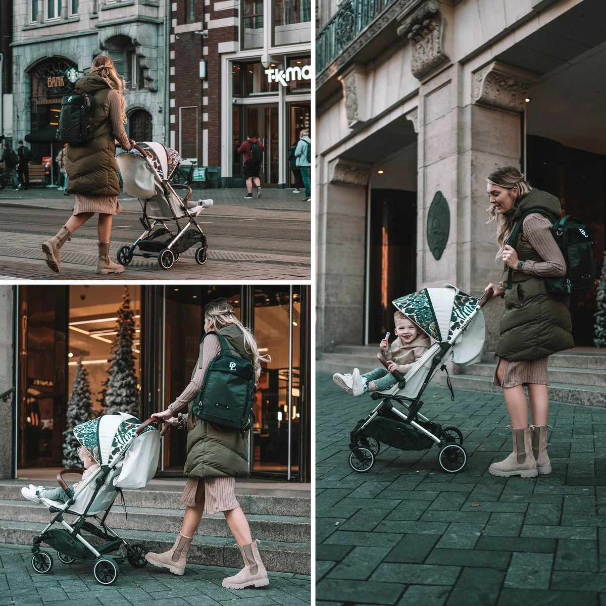 Deryan Luxe Rolo Luxe Lichtgewicht Buggy - Zoo Creme 20 Deryan Luxe Rolo Luxe Lichtgewicht Buggy - Zoo Creme - Afbeelding 18