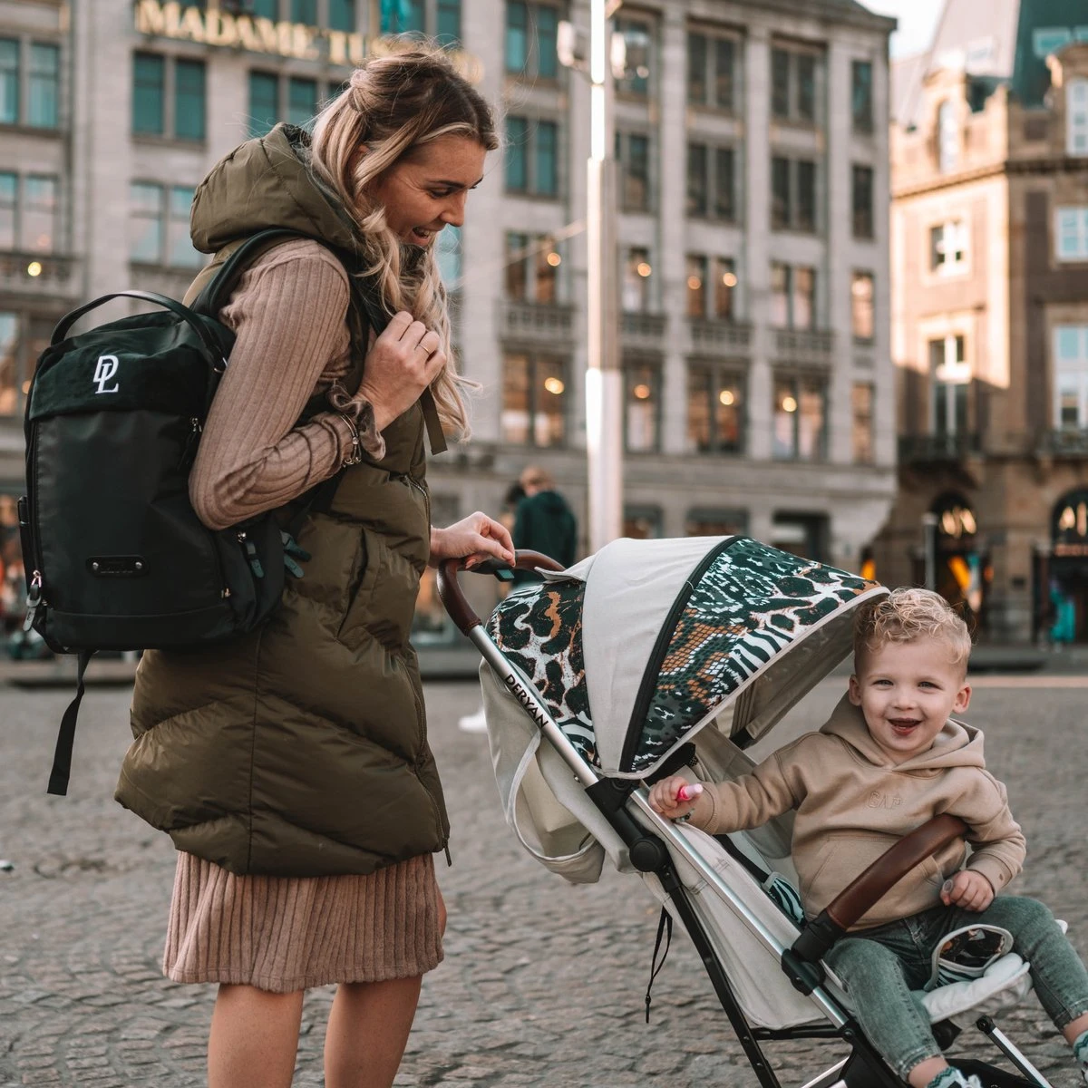 Deryan Luxe Rolo Luxe Lichtgewicht Buggy - Zoo Creme 21 Deryan Luxe Rolo Luxe Lichtgewicht Buggy - Zoo Creme - Afbeelding 19