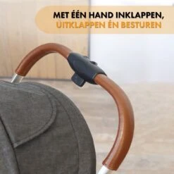 Deryan Rolo Luxe Lichtgewicht Buggy - Grijs -Happy Horse Winkel 1200x1200 1283