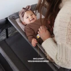 Deryan Luxe Campingbed Compleet - 120x60cm - Bodemverhoger - Verschoonblad - Opbergmand - Grijs -Happy Horse Winkel 1200x1200 1368