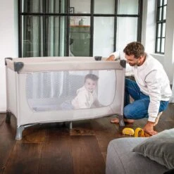 Hauck Dream N Play Campingbedje Set - Met Matras En Muggennet - Beige -Happy Horse Winkel 1200x1200 1380