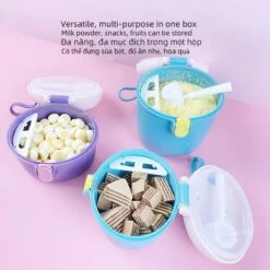 Babyvoeding Dispenser - Baby Melkpoeder Doseer Box - Reisbox - Opbergdoos Voor Voeding - Dispenser Met Schep 440ML - Paars 21 Babyvoeding Dispenser - Baby Melkpoeder Doseer Box - Reisbox - Opbergdoos Voor Voeding - Dispenser Met Schep 440ML - Paars -Happy Horse Winkel 1200x1200 144