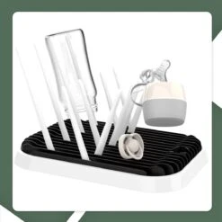 STACK Flessen Droogrek | Zwart - Geschikt Voor Flessen En Doppen - Droogrek Voor Flessen - Baby Flessenrek - Afdruiprek Baby - Drying Rack - Babyfles Droogrek - Afdruiprek Fles Met Lekbak - Afdruiprek - Babyflessen - Flessenrek -Happy Horse Winkel 1200x1200 151