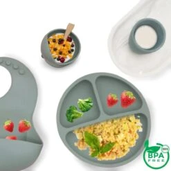 Baby-V® 4 Delig Siliconen Kinderservies Set Met Zuignap - Kinderbord Met Vakjes - Vaatwasserbestendig - Siliconen Servies Baby Met Zuignap - Kinderserviesset - Groen 19 Baby-V® 4 Delig Siliconen Kinderservies Set Met Zuignap - Kinderbord Met Vakjes - Vaatwasserbestendig - Siliconen Servies Baby Met Zuignap - Kinderserviesset - Groen -Happy Horse Winkel 1200x1200 1550