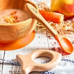 Bambuswald© Ecologische Zuignap Kom Incl. Lepel Voor Baby's & Peuters | 100% Duurzame Kom Gemaakt Van Bamboe - Stabiele Voeding Kom Servies Set Voor Kinderen Borden Baby's -Happy Horse Winkel 1200x1200 1567