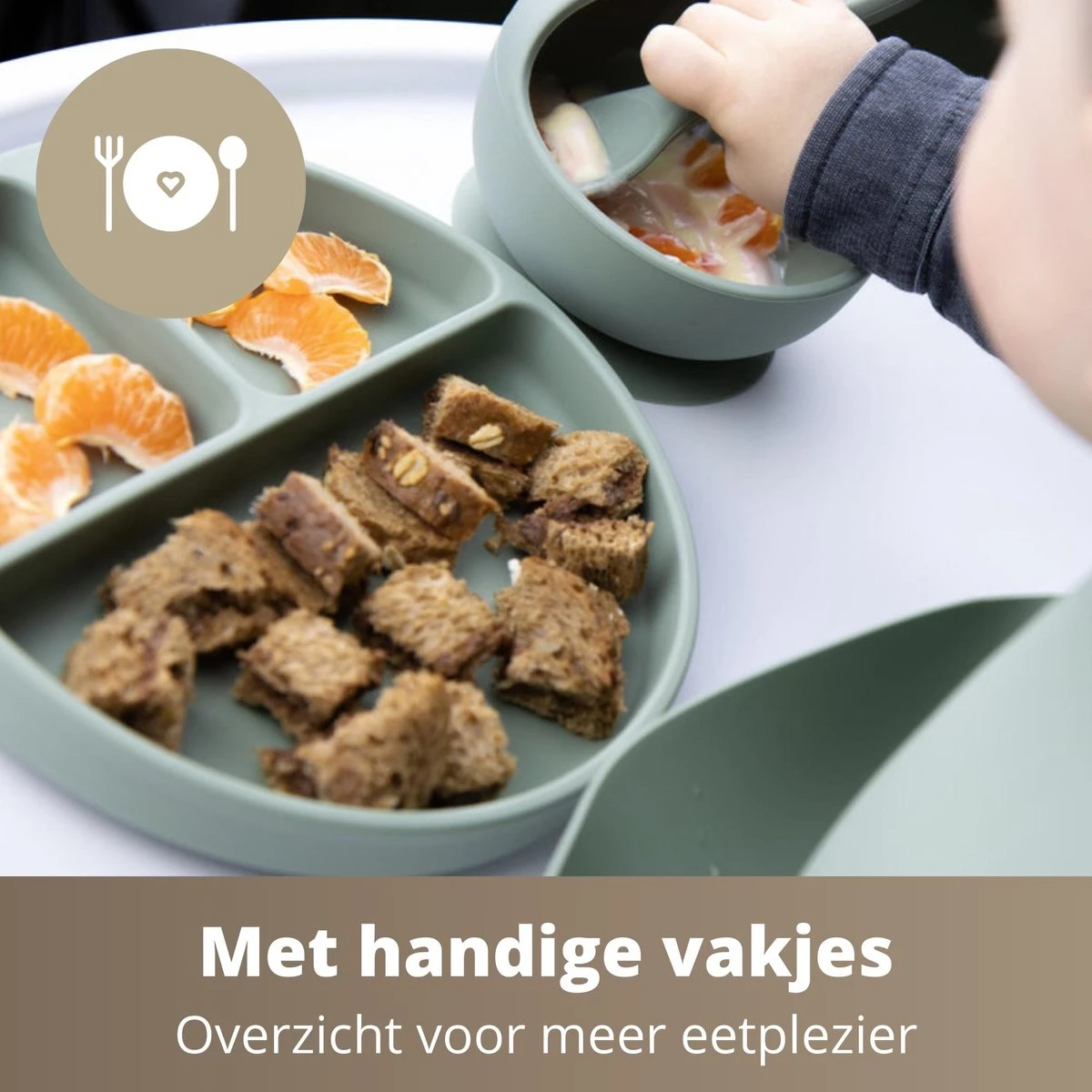 Ik Ben Zo Mooi Onbreekbaar Siliconen Kinderservies Met Zuignap Bordje Voor Baby En Peuter - Set Van 5 Stuks - Doeskin Zand 10 Ik Ben Zo Mooi Onbreekbaar Siliconen Kinderservies Met Zuignap Bordje Voor Baby En Peuter - Set Van 5 Stuks - Doeskin Zand - Afbeelding 9