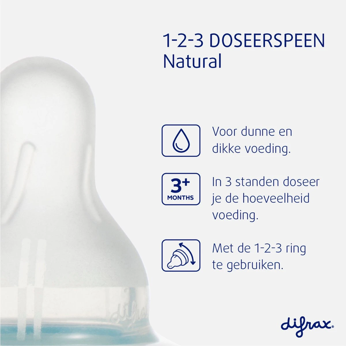 Difrax 1-2-3 Wide Flessenring Met Flessenspeen Voor Brede Babyflessen 15 Difrax 1-2-3 Wide Flessenring Met Flessenspeen Voor Brede Babyflessen - Afbeelding 13