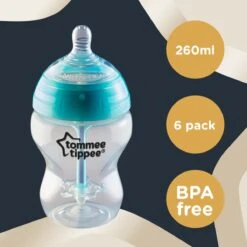 Tommee Tippee Babyflessen - Advanced Anti-koelik - Langzaam Stromende Borstachtige Speen - 260 Ml - Pak Van 6 -Happy Horse Winkel 1200x1200 203