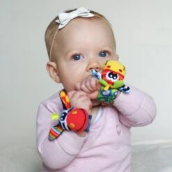 Playgro Pols- En Voetrammelaarset Zebra & Giraf - Set Van 4 Stuks, 2 Polsbandjes En 2 Rammelsokjes -Happy Horse Winkel 1200x1200 373