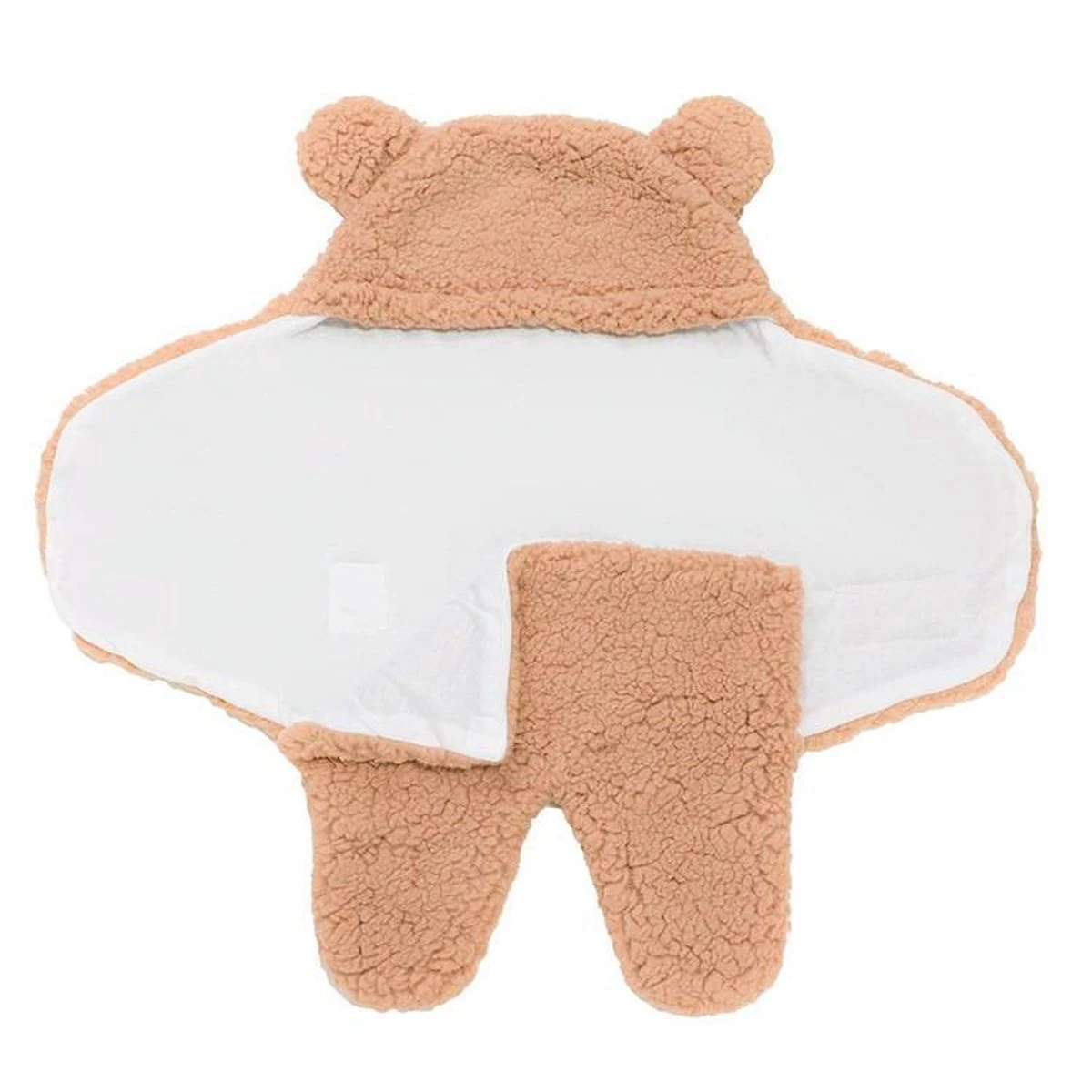 Merkloos Babyslaapzak - Bruine Teddy Beer Inbakerdoek Newborn - 0-2 Mnd 8 Merkloos Babyslaapzak - Bruine Teddy Beer Inbakerdoek Newborn - 0-2 Mnd - Afbeelding 6