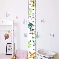 Vitamo Groeimeter Giraf & Co - Dieren - Canvas Stof En Hout - Kinderkamer Decoratie - Babykamer Accessoires - Wanddecoratie - Kraamcadeau -Happy Horse Winkel 1200x1200 500