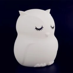 Merkloos VIO Products - Nachtlampje Uil - Zacht Kinderlampje - 8 LED Kleuren Kinderkamer - Dimbaar - BPA Vrij - Kindvriendelijk - Milieuvriendelijk - Baby Cadeau -Happy Horse Winkel 1200x1200 501