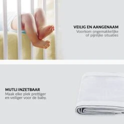 Buxibo - Baby Bed Omrander - Bedbumper - Hoofdbeschermer - Set Van 2 - 340x30cm & 160x30cm -Happy Horse Winkel 1200x1200 631