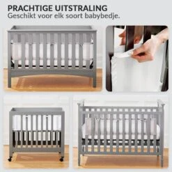 Buxibo - Baby Bed Omrander - Bedbumper - Hoofdbeschermer - Set Van 2 - 340x30cm & 160x30cm -Happy Horse Winkel 1200x1200 634