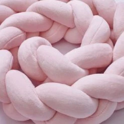 Buxibo Baby Bed Bumper - Baby Veiligheid/Hoofdbescherming/Bedbescherming - Multifunctionele Voedingskussen/Bedomrande/Boxomrander - 200CM - Roze -Happy Horse Winkel 1200x1200 641