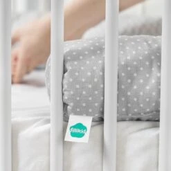 Fillikid Bedbumper 190 X 9 Cm Bedomrander Ledikant - Grijs Wit Stippen -Happy Horse Winkel 1200x1200 684