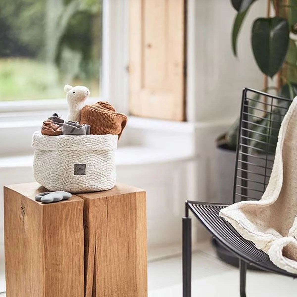 Jollein Baby Deken Wieg 75x100cm Basic Knit - Caramel 14 Jollein Baby Deken Wieg 75x100cm Basic Knit - Caramel - Afbeelding 12