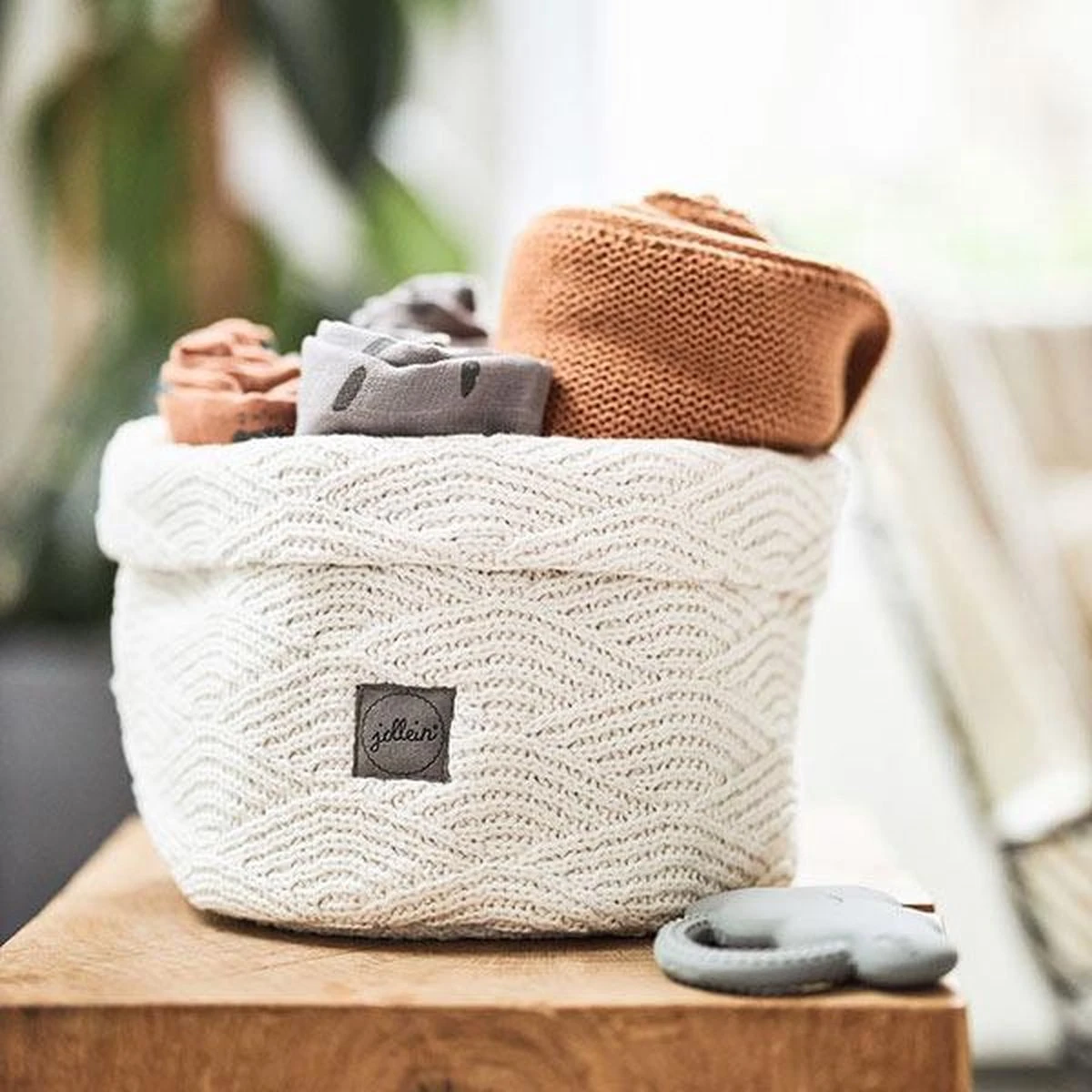 Jollein Baby Deken Wieg 75x100cm Basic Knit - Caramel 15 Jollein Baby Deken Wieg 75x100cm Basic Knit - Caramel - Afbeelding 13